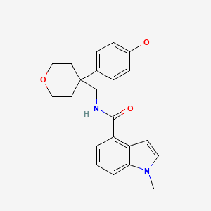 N-{[4-(4-methoxyphenyl)tetrahydro-2H-pyran-4-yl]methyl}-1-methyl-1H-indole-4-carboxamide