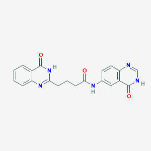 4-(4-hydroxyquinazolin-2-yl)-N-(4-oxo-3,4-dihydroquinazolin-6-yl)butanamide