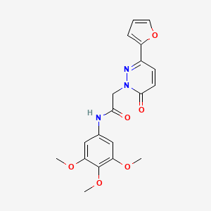 2-(3-(furan-2-yl)-6-oxopyridazin-1(6H)-yl)-N-(3,4,5-trimethoxyphenyl)acetamide