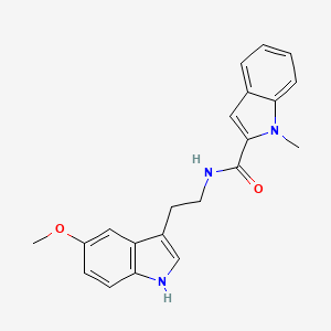 molecular formula C21H21N3O2 B11003759 N-[2-(5-methoxy-1H-indol-3-yl)ethyl]-1-methyl-1H-indole-2-carboxamide 