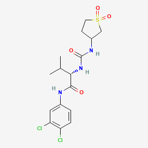 N-(3,4-Dichlorophenyl)-N~2~-[(1,1-dioxidotetrahydro-3-thiophenyl)carbamoyl]valinamide