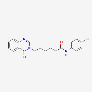 N-(4-chlorophenyl)-6-(4-oxoquinazolin-3(4H)-yl)hexanamide