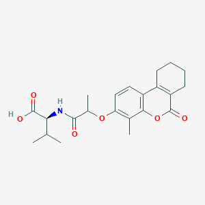 N-{2-[(4-methyl-6-oxo-7,8,9,10-tetrahydro-6H-benzo[c]chromen-3-yl)oxy]propanoyl}-L-valine