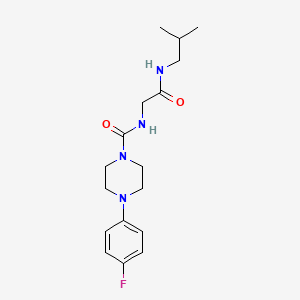 4-(4-fluorophenyl)-N-{2-[(2-methylpropyl)amino]-2-oxoethyl}piperazine-1-carboxamide