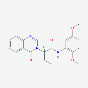 N-(2,5-dimethoxyphenyl)-2-(4-oxoquinazolin-3(4H)-yl)butanamide