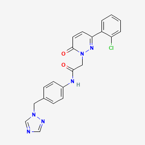 2-[3-(2-chlorophenyl)-6-oxopyridazin-1(6H)-yl]-N-[4-(1H-1,2,4-triazol-1-ylmethyl)phenyl]acetamide