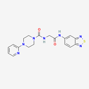 N-[2-(2,1,3-benzothiadiazol-5-ylamino)-2-oxoethyl]-4-(pyridin-2-yl)piperazine-1-carboxamide