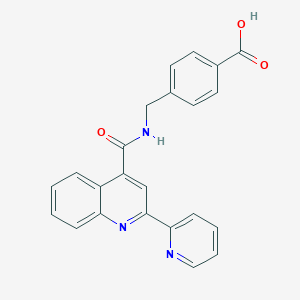 4-[({[2-(Pyridin-2-yl)quinolin-4-yl]carbonyl}amino)methyl]benzoic acid