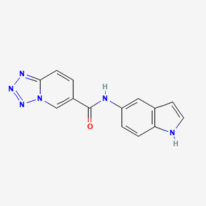 N-(1H-indol-5-yl)tetrazolo[1,5-a]pyridine-6-carboxamide