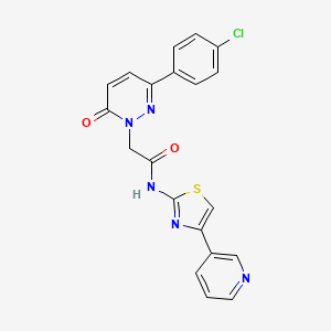 2-[3-(4-chlorophenyl)-6-oxopyridazin-1(6H)-yl]-N-[(2Z)-4-(pyridin-3-yl)-1,3-thiazol-2(3H)-ylidene]acetamide