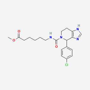 methyl 6-({[4-(4-chlorophenyl)-1,4,6,7-tetrahydro-5H-imidazo[4,5-c]pyridin-5-yl]carbonyl}amino)hexanoate