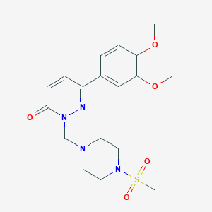 6-(3,4-dimethoxyphenyl)-2-{[4-(methylsulfonyl)piperazin-1-yl]methyl}pyridazin-3(2H)-one