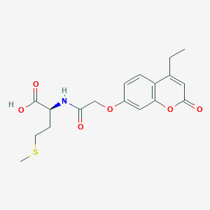 N-{[(4-ethyl-2-oxo-2H-chromen-7-yl)oxy]acetyl}-L-methionine