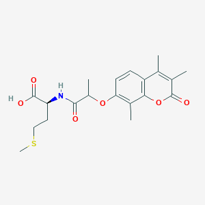 molecular formula C20H25NO6S B11004030 N-{2-[(3,4,8-trimethyl-2-oxo-2H-chromen-7-yl)oxy]propanoyl}-L-methionine 