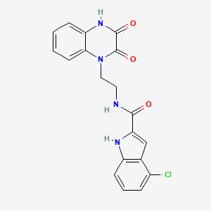 4-chloro-N-(2-(3-hydroxy-2-oxoquinoxalin-1(2H)-yl)ethyl)-1H-indole-2-carboxamide