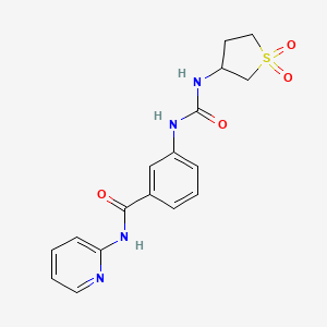 3-{[(1,1-dioxidotetrahydrothiophen-3-yl)carbamoyl]amino}-N-(pyridin-2-yl)benzamide