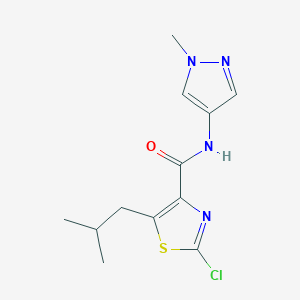 2-chloro-5-(2-methylpropyl)-N-(1-methyl-1H-pyrazol-4-yl)-1,3-thiazole-4-carboxamide