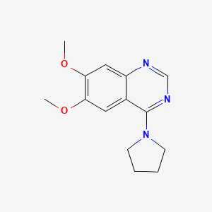 molecular formula C14H17N3O2 B11004116 6,7-Dimethoxy-4-(1-pyrrolidinyl)quinazoline 