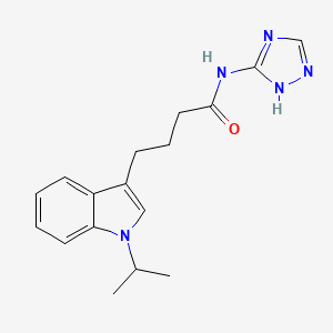 4-[1-(propan-2-yl)-1H-indol-3-yl]-N-(1H-1,2,4-triazol-3-yl)butanamide