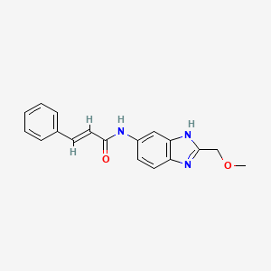 (2E)-N-[2-(methoxymethyl)-1H-benzimidazol-5-yl]-3-phenylprop-2-enamide