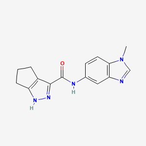 N-(1-methyl-1H-benzimidazol-5-yl)-2,4,5,6-tetrahydrocyclopenta[c]pyrazole-3-carboxamide