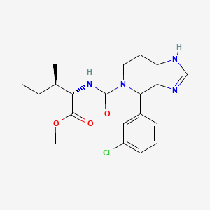 methyl N-{[4-(3-chlorophenyl)-1,4,6,7-tetrahydro-5H-imidazo[4,5-c]pyridin-5-yl]carbonyl}-L-isoleucinate