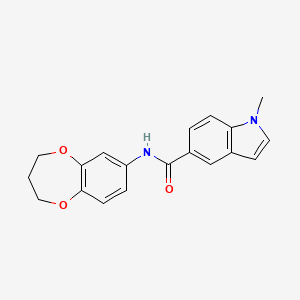 N-(3,4-dihydro-2H-1,5-benzodioxepin-7-yl)-1-methyl-1H-indole-5-carboxamide