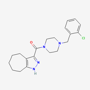 [4-(2-Chlorobenzyl)piperazin-1-yl](1,4,5,6,7,8-hexahydrocyclohepta[c]pyrazol-3-yl)methanone