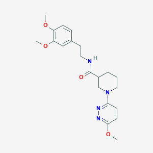 N-[2-(3,4-dimethoxyphenyl)ethyl]-1-(6-methoxypyridazin-3-yl)piperidine-3-carboxamide