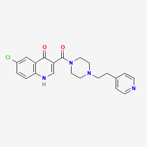 (6-Chloro-4-hydroxyquinolin-3-yl){4-[2-(pyridin-4-yl)ethyl]piperazin-1-yl}methanone