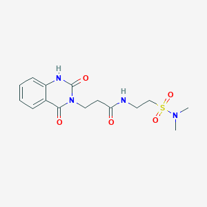 N-[2-(dimethylsulfamoyl)ethyl]-3-(2-hydroxy-4-oxoquinazolin-3(4H)-yl)propanamide