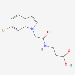 N-[(6-bromo-1H-indol-1-yl)acetyl]-beta-alanine