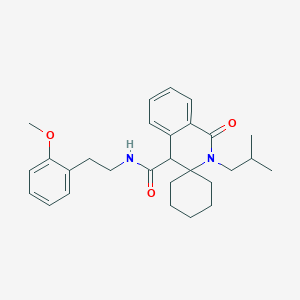 2'-Isobutyl-N-[2-(2-methoxyphenyl)ethyl]-1'-oxo-1',4'-dihydro-2'H-spiro[cyclohexane-1,3'-isoquinoline]-4'-carboxamide