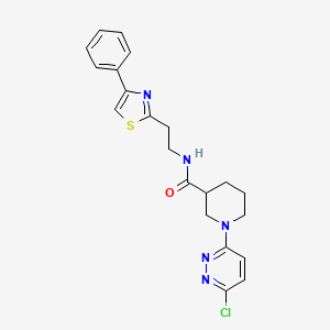 1-(6-chloropyridazin-3-yl)-N-[2-(4-phenyl-1,3-thiazol-2-yl)ethyl]piperidine-3-carboxamide