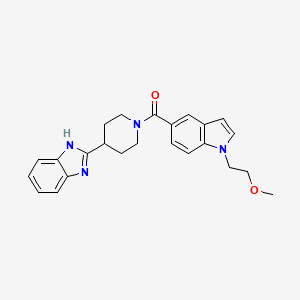 [4-(1H-benzimidazol-2-yl)piperidin-1-yl][1-(2-methoxyethyl)-1H-indol-5-yl]methanone