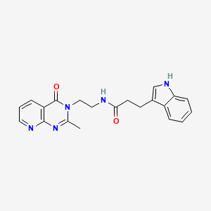 3-(1H-indol-3-yl)-N-[2-(2-methyl-4-oxopyrido[2,3-d]pyrimidin-3(4H)-yl)ethyl]propanamide