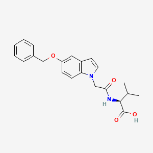 N-{[5-(benzyloxy)-1H-indol-1-yl]acetyl}-L-valine