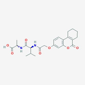 N-{[(6-oxo-7,8,9,10-tetrahydro-6H-benzo[c]chromen-3-yl)oxy]acetyl}-L-valyl-L-alanine