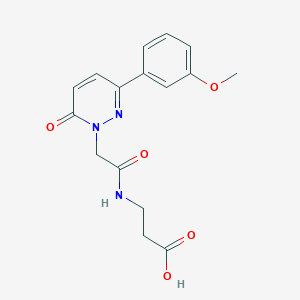 N-{[3-(3-methoxyphenyl)-6-oxopyridazin-1(6H)-yl]acetyl}-beta-alanine