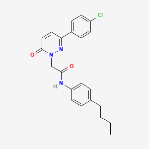 N-(4-butylphenyl)-2-(3-(4-chlorophenyl)-6-oxopyridazin-1(6H)-yl)acetamide