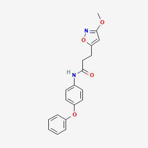 3-(3-methoxy-1,2-oxazol-5-yl)-N-(4-phenoxyphenyl)propanamide