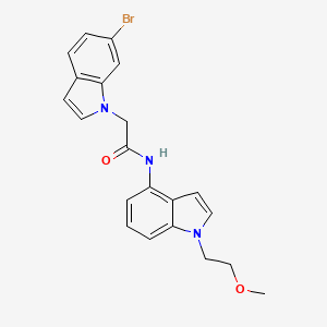 2-(6-bromo-1H-indol-1-yl)-N-[1-(2-methoxyethyl)-1H-indol-4-yl]acetamide