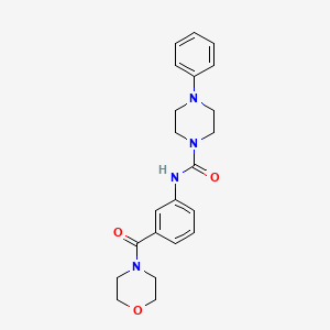 N-[3-(morpholin-4-ylcarbonyl)phenyl]-4-phenylpiperazine-1-carboxamide