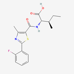 N-{[2-(2-fluorophenyl)-4-methyl-1,3-thiazol-5-yl]carbonyl}-L-isoleucine