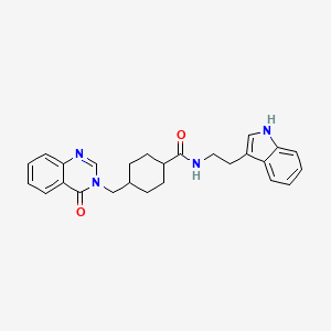 N-[2-(1H-indol-3-yl)ethyl]-4-[(4-oxoquinazolin-3(4H)-yl)methyl]cyclohexanecarboxamide