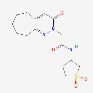 N-(1,1-dioxidotetrahydrothiophen-3-yl)-2-(3-oxo-3,5,6,7,8,9-hexahydro-2H-cyclohepta[c]pyridazin-2-yl)acetamide