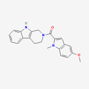 molecular formula C22H21N3O2 B11004498 (5-methoxy-1-methyl-1H-indol-2-yl)(1,3,4,9-tetrahydro-2H-beta-carbolin-2-yl)methanone 