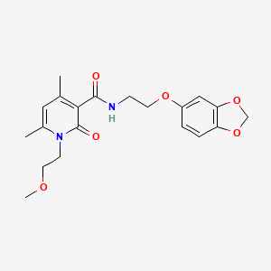 N-[2-(1,3-benzodioxol-5-yloxy)ethyl]-1-(2-methoxyethyl)-4,6-dimethyl-2-oxo-1,2-dihydropyridine-3-carboxamide