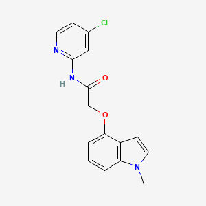 N-(4-chloropyridin-2-yl)-2-[(1-methyl-1H-indol-4-yl)oxy]acetamide