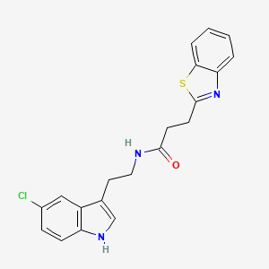 3-(1,3-benzothiazol-2-yl)-N-[2-(5-chloro-1H-indol-3-yl)ethyl]propanamide